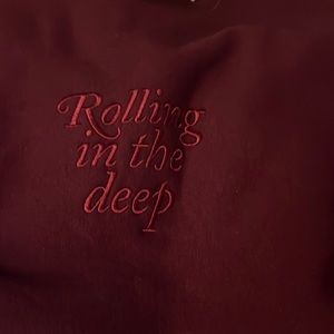 Brand new Adele Rolling in the Deep sweatshirt